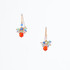 Handmade Celestial Crystal Wire-wrapped Gold-Plated Earrings / WFE B60-MWF5