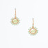 Handmade Celestial Crystal Wire-wrapped Gold-Plated Earrings / WFE B51-D12