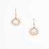 Handmade Celestial Crystal Wire-wrapped Gold-Plated Earrings / WFE B50-14