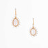 Handmade Celestial Crystal Wire-wrapped Gold-Plated Earrings / WFE B53-28