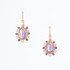 Handmade Celestial Crystal Wire-wrapped Gold-Plated Earrings / WFE B58-MWF3