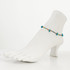Dainty boho gypsy beach anklet with Czech seed beads, bugle beads, handmade / HCA B1-7