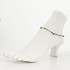 Dainty boho gypsy beach anklet with Czech seed beads, bugle beads, handmade / HCA B1-4