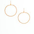 Hammered Geometric Minimalist Gold-plated Bohemian Earrings / GAE G B93-2