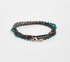 Braided Crochet Seed Bead Bohemian Necklace / Wrap Bracelet in Chestnut Brown / GS102-96