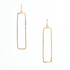 Hammered Geometric Minimalist Gold-plated Bohemian Earrings / GAE G B275-2