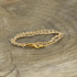 Dainty Boho Crochet Czech Seed Bead Gold Silk Thread Necklace / Wrap Bracelet / GG112-27