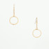Hammered, Bohemian, Gold-plated, Beaded, Wire Wrapped Gypsy Boho Earrings, Handmade / GAE G B112-P1