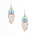 Handmade Boho Beaded  Silk Thread  Bohemian Mermaid Earrings / MRE B7-8RNW