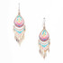 Handmade Boho Beaded Silk Thread Bohemian Mermaid Earrings / MRE B7-6RNW