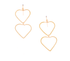 Golden Age Hammered Bohemian Gold-plated Earrings / GAE G B738-1