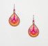 Handmade Boho Beaded  Silk Thread  Bohemian Mermaid Earrings  / MRE B1-1BRZ