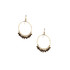 Hammered Geometric Minimalist Gold Plated Bohemian Earrings / GAE G B107-14