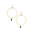 Hammered Geometric Minimalist Gold Plated Bohemian Earrings / GAE G B105-13