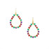 Handmade Bohemian Beaded Gold Plated Cleopatra Earrings / CLE G B123-M31