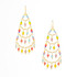 Handmade Cascading Wire Wrapped Cleopatra Boho Earrings / CLE G B94-M50