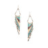 Handmade Southwest boho beaded earrings, Czech glass bead festival tribal bohemian beaded earrings / KPE B6-2