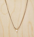 Braided Crochet Cord Necklace with white rice pearl / KRN G B311-5