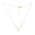 Gold-filled Chain Necklace with Rice Pearl Pendant / SSN G B46-1