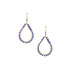 Hammered  Boho, Bohemian,  Gold, Beaded, Wire Wrapped Gypsy Boho Earrings, Handmade / GAE G B306-21