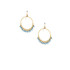 Handmade Hammered Gold-plated Wire Wrapped Boho Earrings / GAE G B107-28
