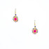 Handmade Celestial Crystal Wire-wrapped Gold-Plated Earrings / WFE B49-WF22