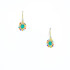 Handmade Celestial Crystal Wire-wrapped Gold-Plated Earrings / WFE B49-WF21