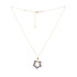 Gold-filled Chain Necklace with Blue Lapis Gemstone Pendant / BNN G B63-19