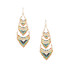 Handmade Bohemian Beaded Gold Plated Cleopatra Earrings / CLE G B45-M56