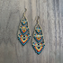 Gold-Plated Bugle Bead Earrings / CLE G B45-M60