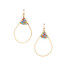 Hammered  Boho, Bohemian, Geometric Minimalist Gold Bohemian Earrings / GAE G B497-M169