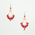Handmade Bohemian Beaded Gold Plated Chandelier Earrings / CAE G B2-38