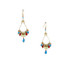 Handmade Bohemian Beaded Gold Plated Chandelier Earrings / CAE G B1-M35