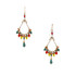 Handmade Bohemian Beaded Gold Plated Chandelier Earrings / CAE G B1-M36