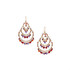 Bohemian Gold Plated Multi-Color Chandelier Earrings / CAE G B46-M17