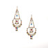 Handmade Bohemian Beaded Gold Plated Chandelier Earrings / CAE G B15-M35