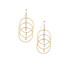 Hammered  Boho, Bohemian,  Gold, Beaded, Wire Wrapped Gypsy Boho Earrings, Handmade / GAE G B125-3