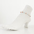 Dainty boho gypsy beach anklet with Czech seed beads, bugle beads, handmade / HCA B22-4