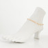 Dainty boho gypsy beach anklet with Czech seed beads, bugle beads, handmade / HCA B21-7