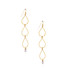 Hammered  Boho, Bohemian, Geometric Minimalist Gold Bohemian Earrings / GAE G B111-3