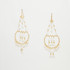 Handmade Bohemian Beaded Gold Plated Chandelier Earrings / CAE G B15-3