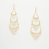 Handmade Bohemian Beaded Gold Plated Cleopatra Earrings / CLE G B45-D19