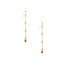 Hammered  Boho, Bohemian, Geometric gold plated crystal Bohemian Earrings / GAE G B766-136