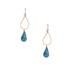 Hammered  Boho, Bohemian,  Gold, Beaded, Wire Wrapped Gypsy Boho Earrings, Handmade / GAE G B310-S9