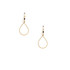 Hammered  Boho, Bohemian,  Gold, Beaded, Wire Wrapped, Tear Drop Gypsy Boho Earrings, Handmade / GAE G B70-14