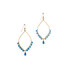 Hammered  Boho, Bohemian, Geometric Minimalist Gold Bohemian Earrings / GAE G B362-5