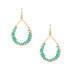 Hammered Boho, Bohemian, Geometric Minimalist Gold Bohemian Earrings / GAE G B352-1