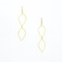 Hammered Geometric Minimalist Gold Plated Bohemian Earrings / GAE G B152-1