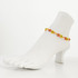 Handmade flower beaded gypsy beach anklet with Czech beads / WFA B1-9