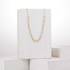 Gold-Filled Figaro Chain w/ Cube Beads Wire Wrapped Dangling Necklace / BNN G B144-1